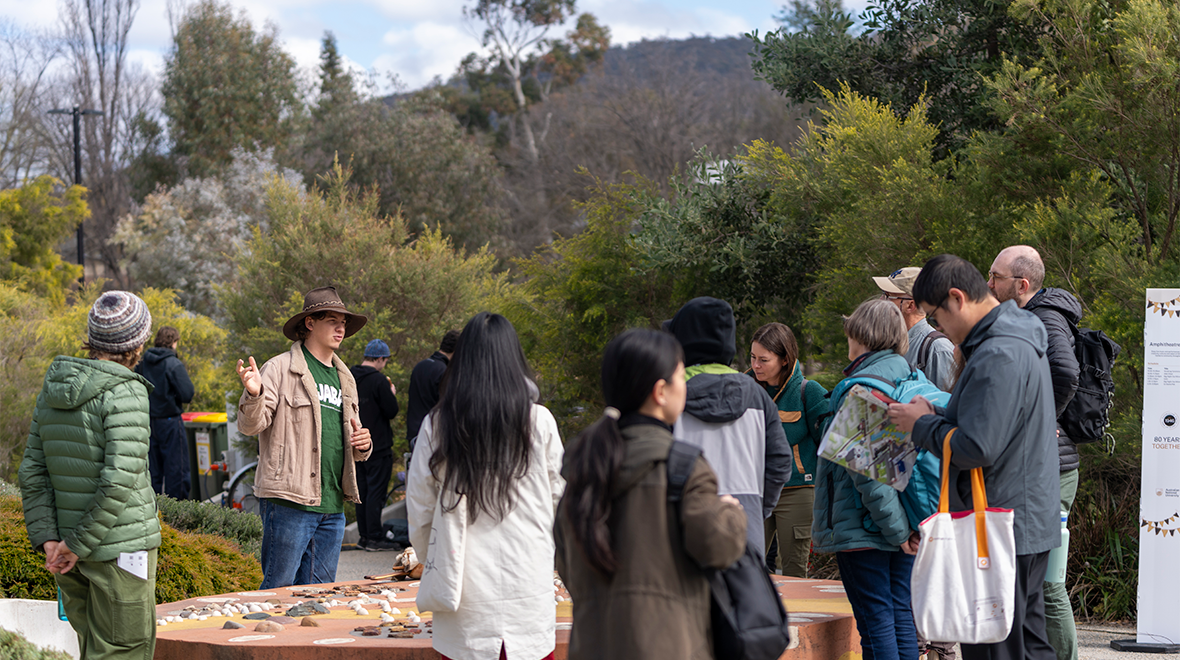 Indigenous campus tours at Community Day. Image: Jamie Kidston/ANU