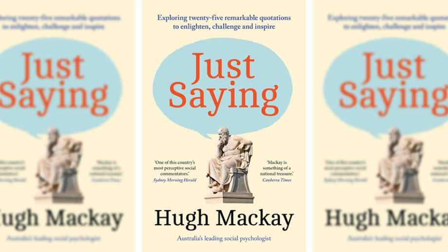 Just Saying by High Mackay book cover