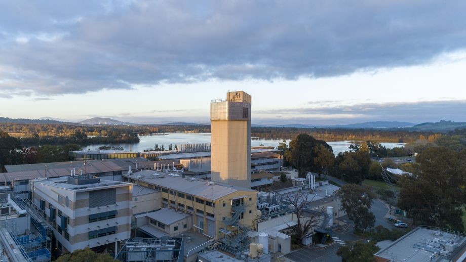 The Heavy Ion Accelerator Facility (HIAF) based at ANU with Lake Burley Griffin in the background