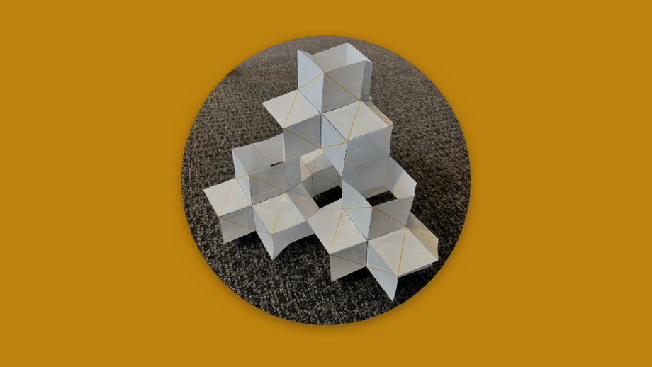 Paper diamond structure