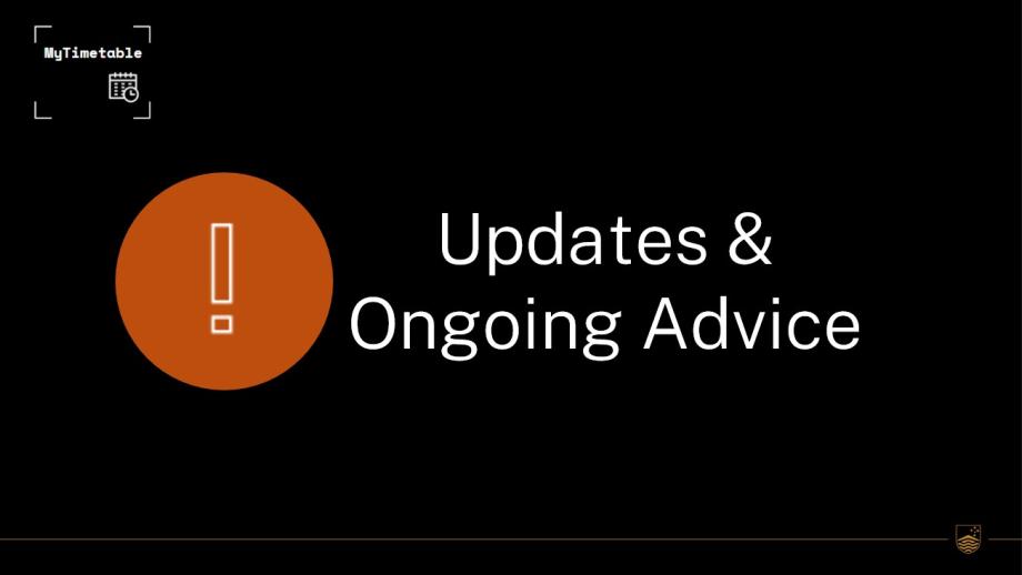 Updates & Ongoing Advice