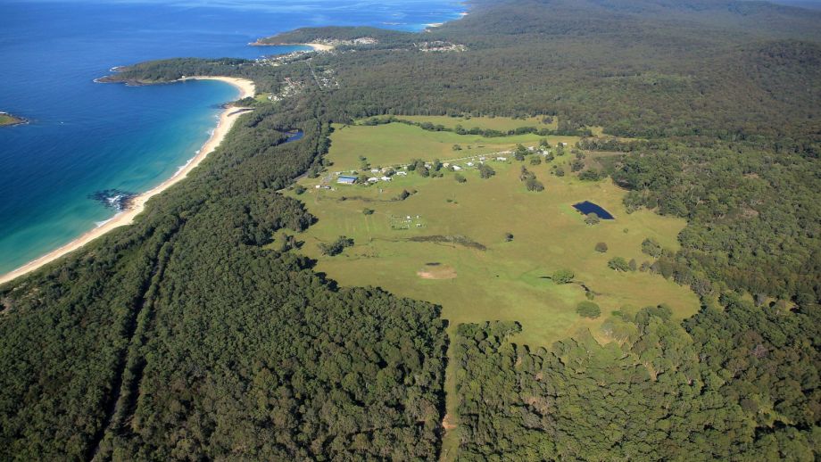 Aerial view of the Kioloa Coastal Campus