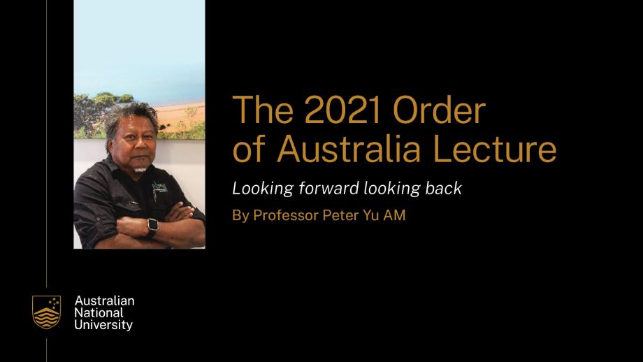 Order of Australia Lecture