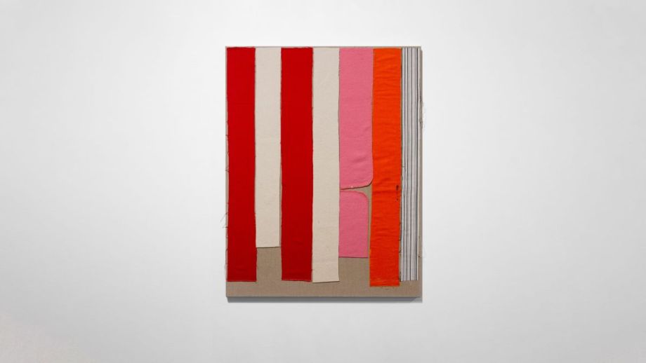 Elizabeth Newman, Jazzy One, 2009. Fabric on linen, 108 × 85 × 3.5 cm. Acquired 2021, Australian National University Art Collection