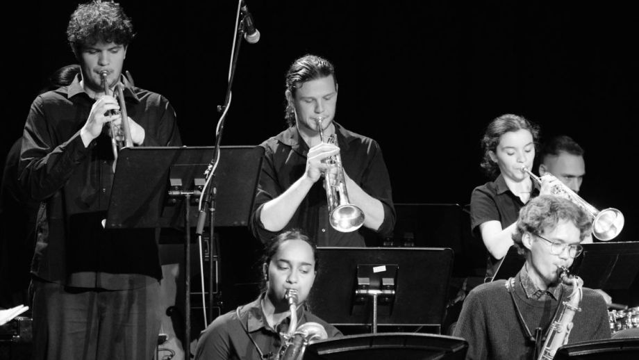 Image: ANU Jazz Orchestra, Friends of the School of Music Ensemble Prize Finals 2025. Photo by Yun Hu/ ANU.