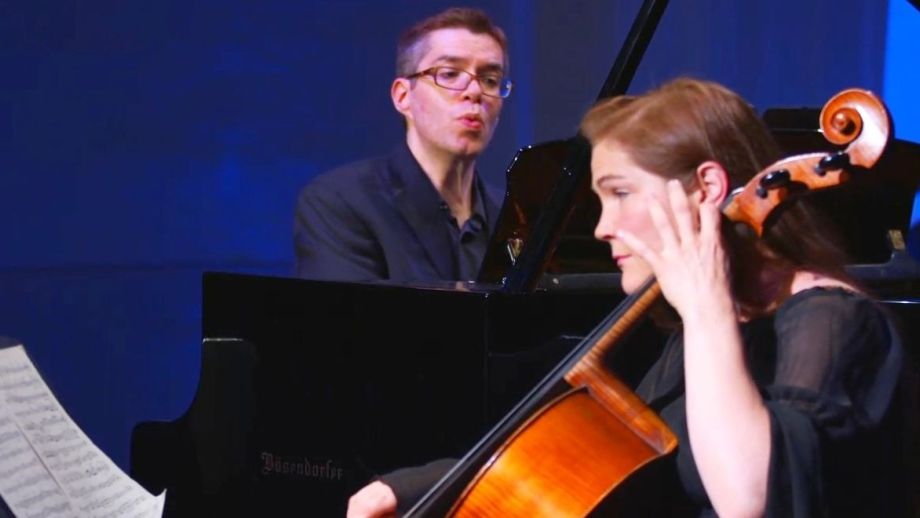 Photo: Rachel Johnston (cello) and Edward Neeman (piano).