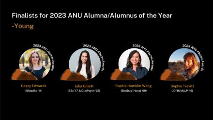 Finalists for 2023 ſ+¼Young Alumna/Alumnus of the Year