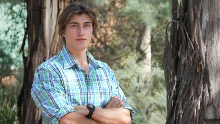 ANU Engineering student and 2023 McCusker Prize recipient Nicholas Bull. Photo by ANU.