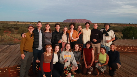 Students at Uluru