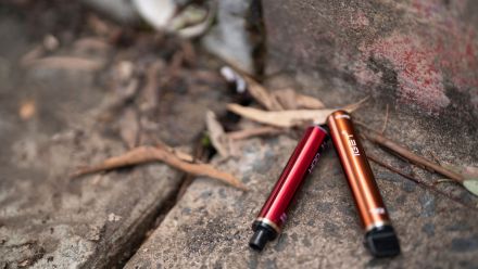 Discarded e-cigarettes