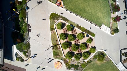 ANU Acton campus Kambri Precinct from a birds eye view.