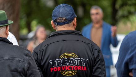 Indigenous leaders gathered at ANU in March 2026 for a smoking ceremony by Paul Girrawah House prior to workshops on Indigenous diplomacy. Picture: Jamie Kidston/ANU.