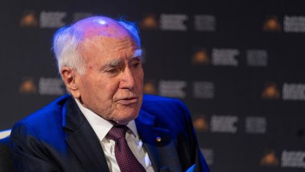 The Hon John Howard AC speaks at ANU. Jamie Kidston/ANU
