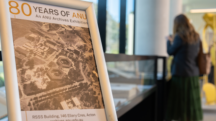 "ANU80" exhibition (Image: Jack Fox/ANU)