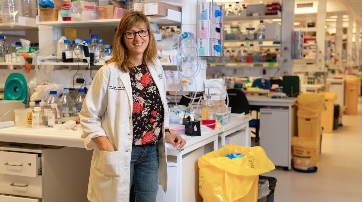 Dr Vicki Athanasopoulos says one in 10 Australians are living with some form of autoimmune disease. Photo: Tracey Nearmy/ANU