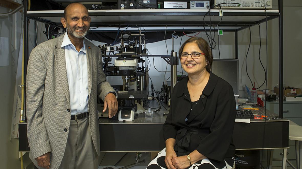 Distinguished Professor Chennupati Jagadish and Dr Vidya Jagadish 