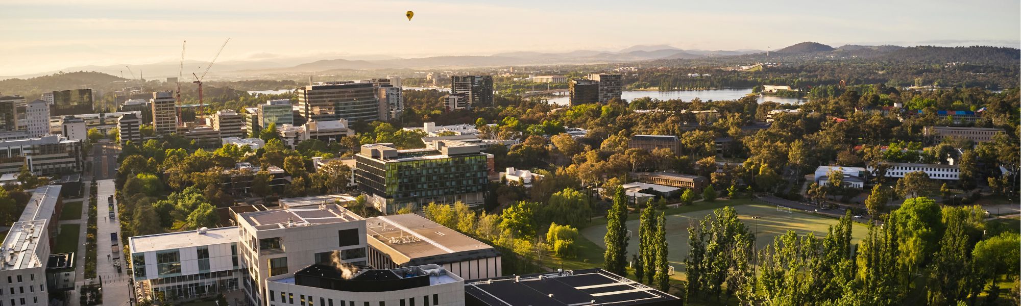 ANU campus aerial view