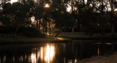 Lake on campus