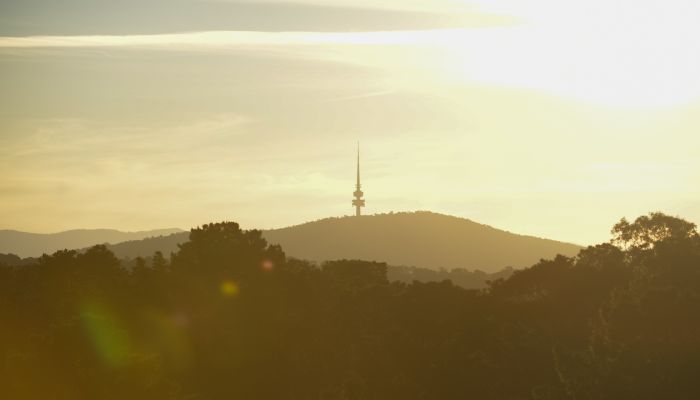 Telstra Tower on a sunny day