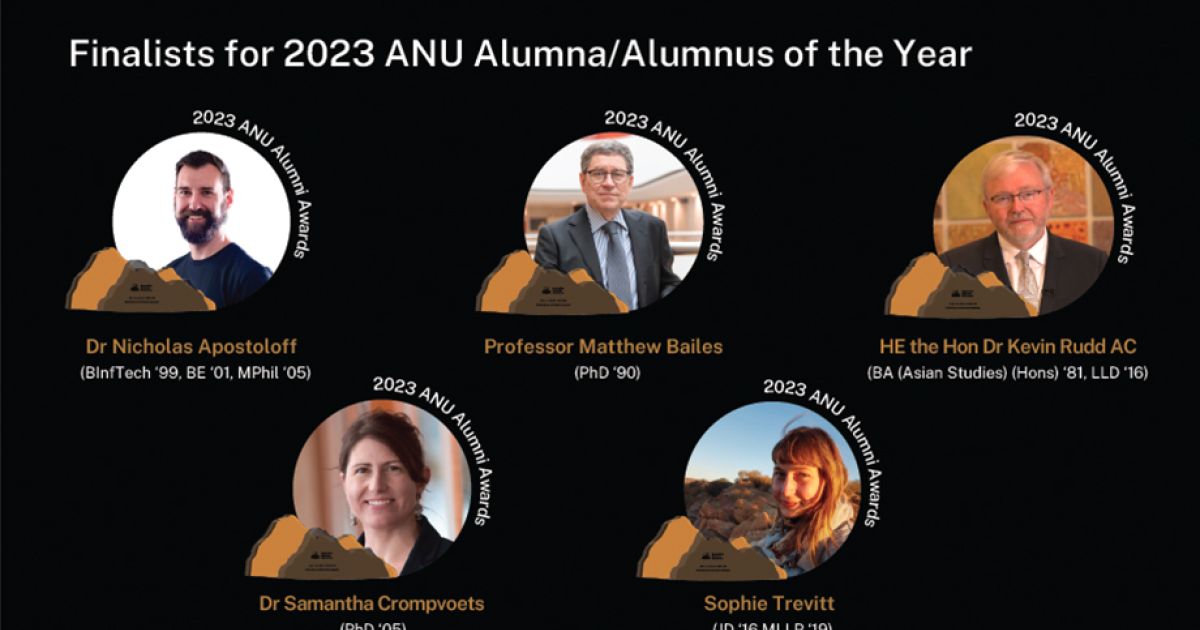 Meet our 2023 ANU Alumni Awards Finalists | Australian National University