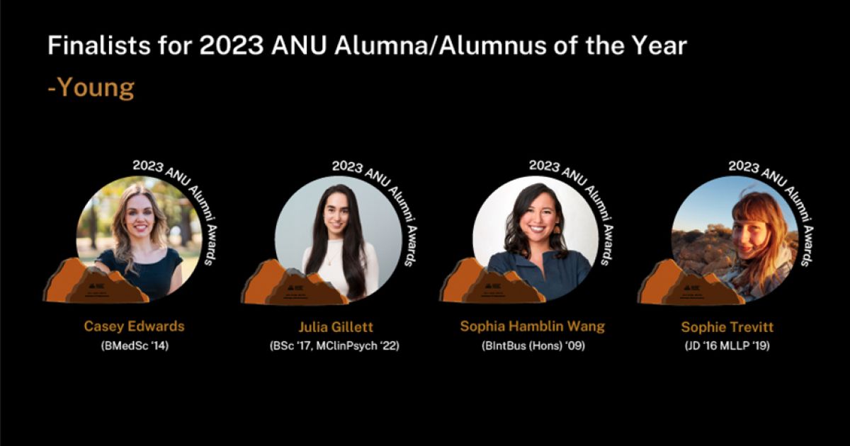 Meet our 2023 ANU Alumni Awards Finalists | Australian National University