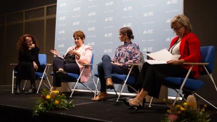 Left to right: Genevieve Bell, Susan Ryan, Louise Taylor, Michelle Melbourne