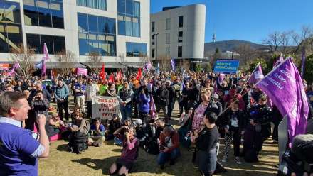 NTEU protest