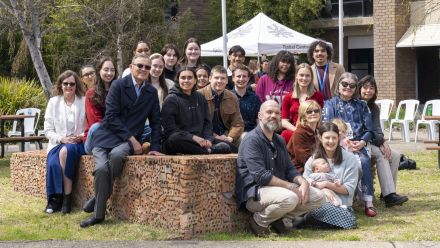 Kambri Scholars with The Gibbon Family and Aunty Anne Martin.